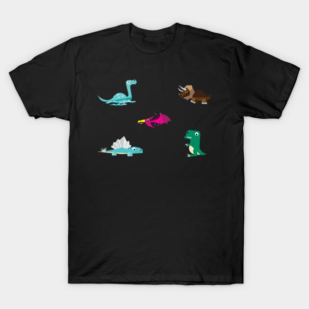 Dinosaurs Hanging Out T-Shirt by riomarcos